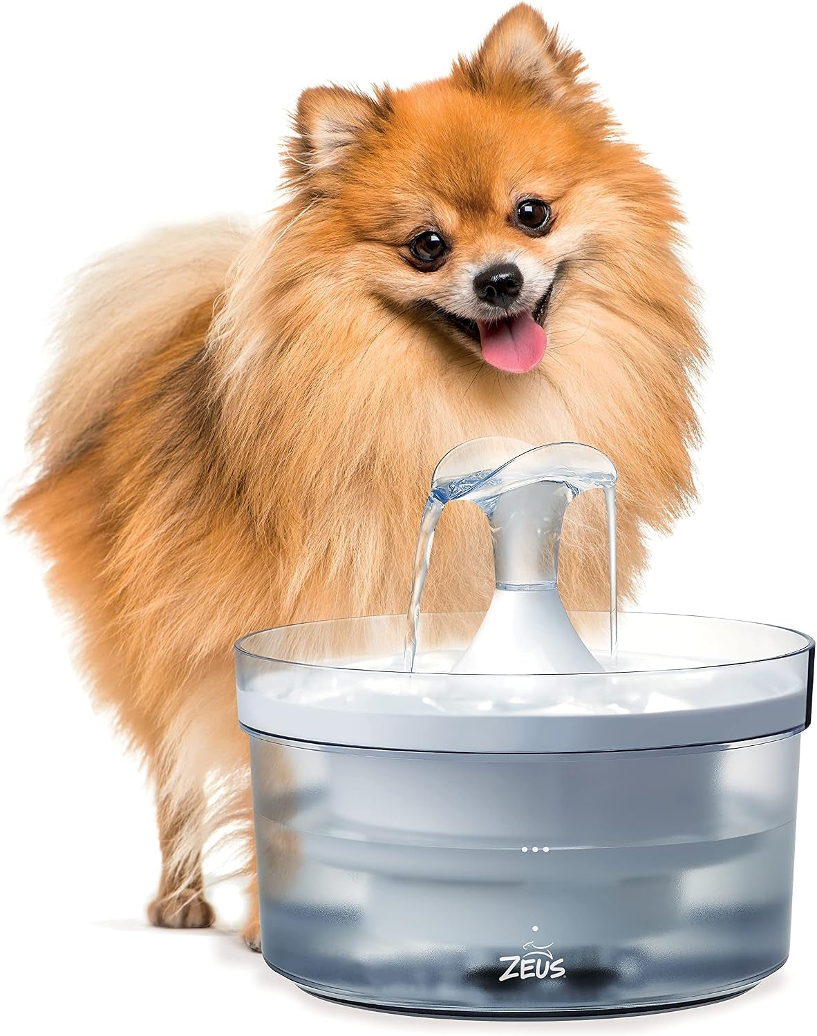 Fresh & Clear Dog Drinking Fountain with Waterfall Spout