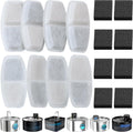 Filtri per Fontanella per Gatti 16 Pezzi – Compatibili Con Fontana per Gatti Da 3,2 L, 2,6 L, 2,5 L E 2,2 L, Tripla Filtrazione, Schiuma Con Carbone Attivo Premium, Filtro Universale