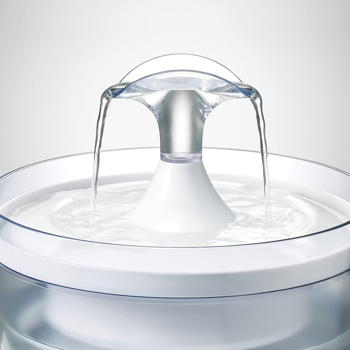 Fresh & Clear Dog Drinking Fountain with Waterfall Spout